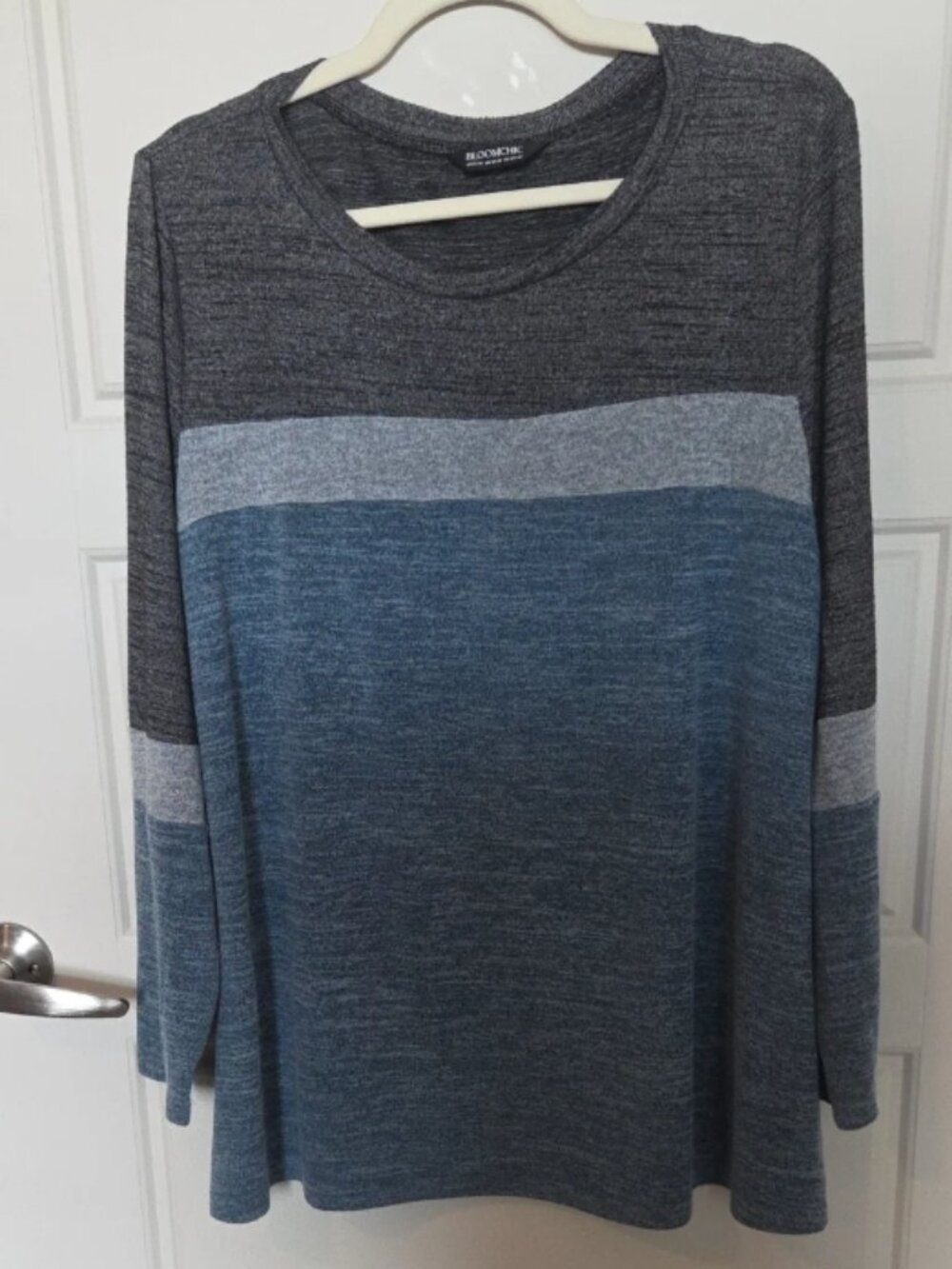 BloomChic Charcoal Heather Knit Top 1X